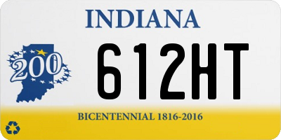 IN license plate 612HT