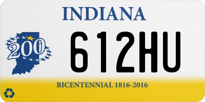 IN license plate 612HU