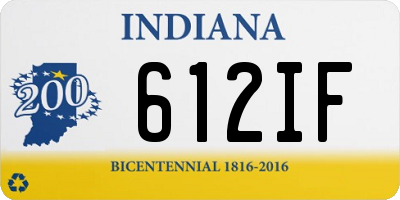 IN license plate 612IF