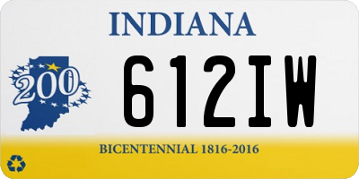 IN license plate 612IW