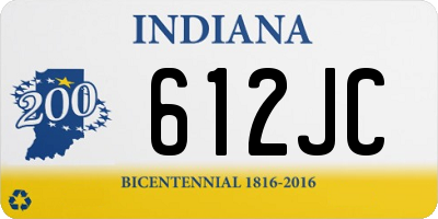 IN license plate 612JC