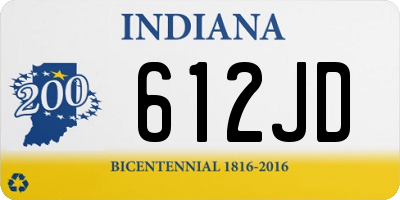 IN license plate 612JD