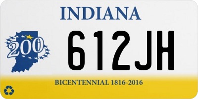 IN license plate 612JH