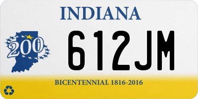 IN license plate 612JM