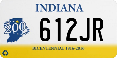 IN license plate 612JR