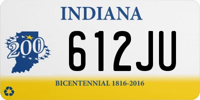 IN license plate 612JU