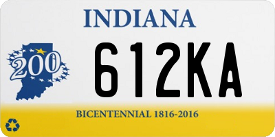 IN license plate 612KA