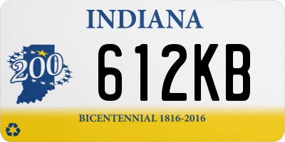 IN license plate 612KB