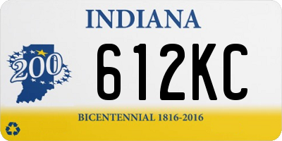 IN license plate 612KC
