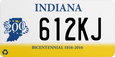 IN license plate 612KJ