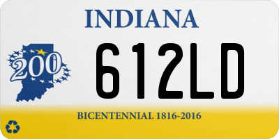 IN license plate 612LD