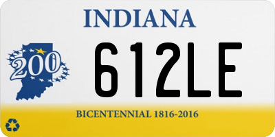 IN license plate 612LE