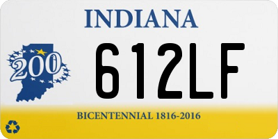 IN license plate 612LF