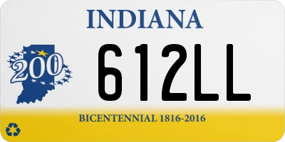 IN license plate 612LL