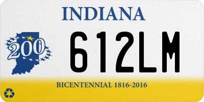 IN license plate 612LM