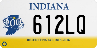 IN license plate 612LQ