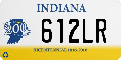 IN license plate 612LR