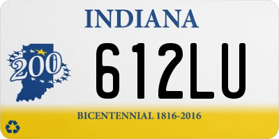 IN license plate 612LU