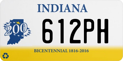IN license plate 612PH