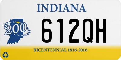 IN license plate 612QH