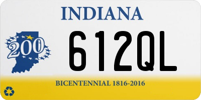 IN license plate 612QL