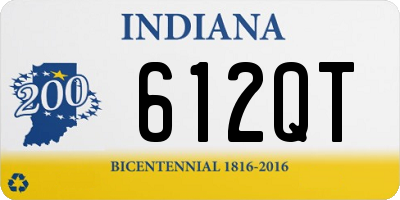 IN license plate 612QT