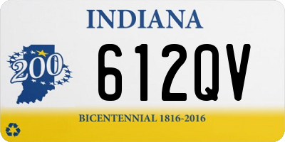 IN license plate 612QV