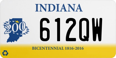 IN license plate 612QW