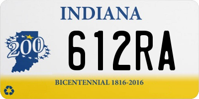 IN license plate 612RA