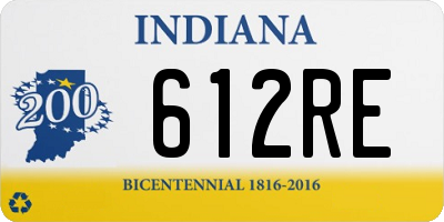 IN license plate 612RE