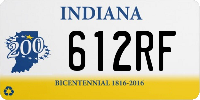 IN license plate 612RF
