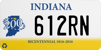 IN license plate 612RN