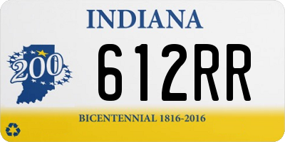 IN license plate 612RR