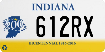 IN license plate 612RX