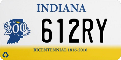 IN license plate 612RY