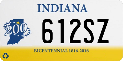 IN license plate 612SZ