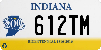 IN license plate 612TM