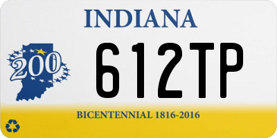 IN license plate 612TP