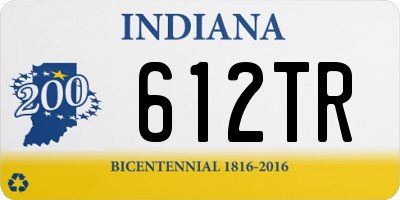 IN license plate 612TR