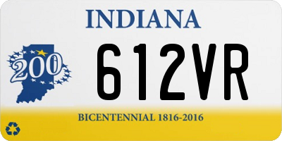 IN license plate 612VR