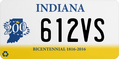 IN license plate 612VS