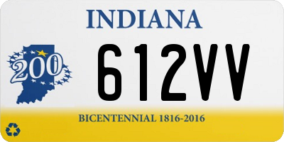 IN license plate 612VV