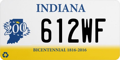 IN license plate 612WF