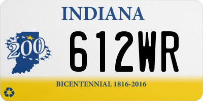 IN license plate 612WR