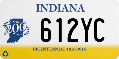 IN license plate 612YC