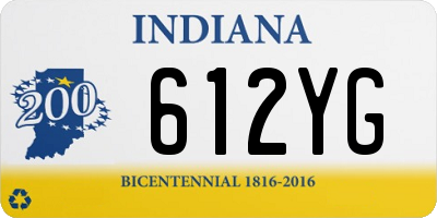IN license plate 612YG