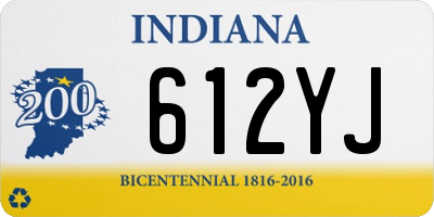 IN license plate 612YJ