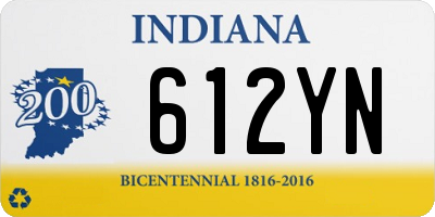 IN license plate 612YN