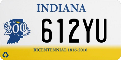 IN license plate 612YU