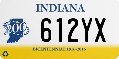 IN license plate 612YX